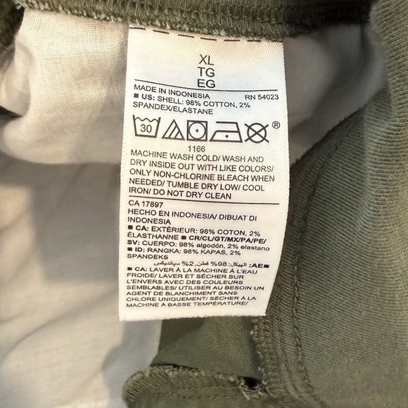 OLD NAVY by Gap ~XL ~ Maternity Rollover-Waist OGC Cotton Chino Pants NWT - Picture 13 of 16